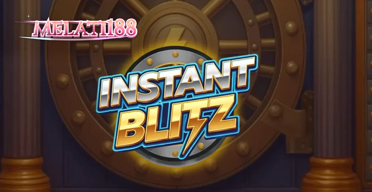 Tampilan visual slot Instant Blitz dengan tema brankas neon
